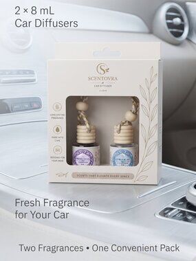 Car Diffuser 1 Pack (Pair of bottles) - Fresh Clean and Citrus Blast